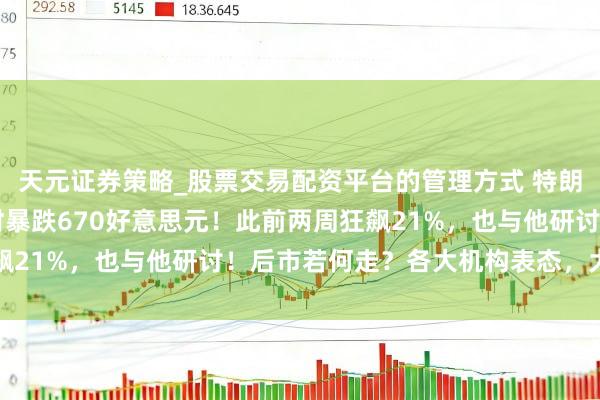 天元证券策略_股票交易配资平台的管理方式 特朗普大作为,金价30小时暴跌670好意思元!此前两周狂飙21%,也与他研讨!后市若何走?各大机构表态,大众解读